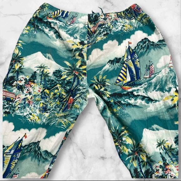 Polo Ralph Lauren's Men's Large Pajama Pants Sleepwear Tropical-Print - Picture 12 of 16